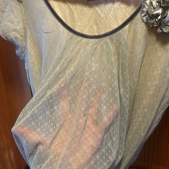 Capped Sleeve, Flowy Dress Top - Picture 4 of 7